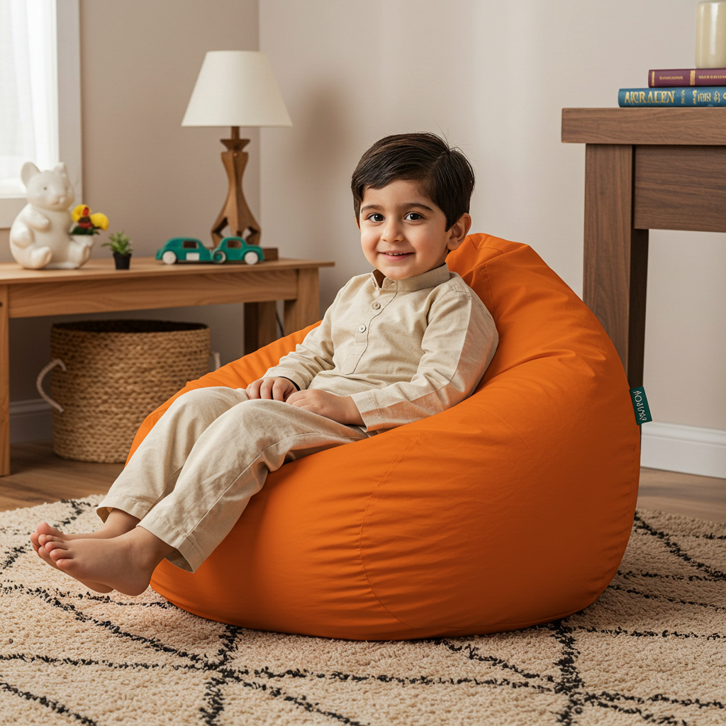 Dainty Bean Bag Chair for Kids - Image 6