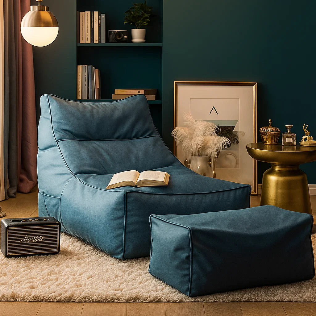 Beach lounger Bean Bag Sofa Set (Free FootRest) - Image 5