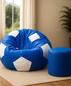 Set of Football Bean Bag with Stool