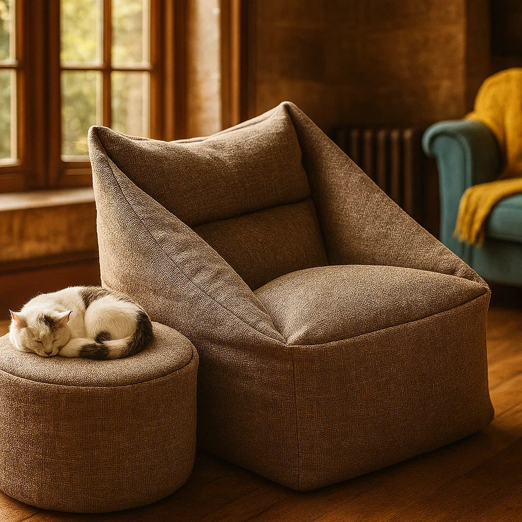 Elasco Bean Bag with Free Foot Stool - Image 5
