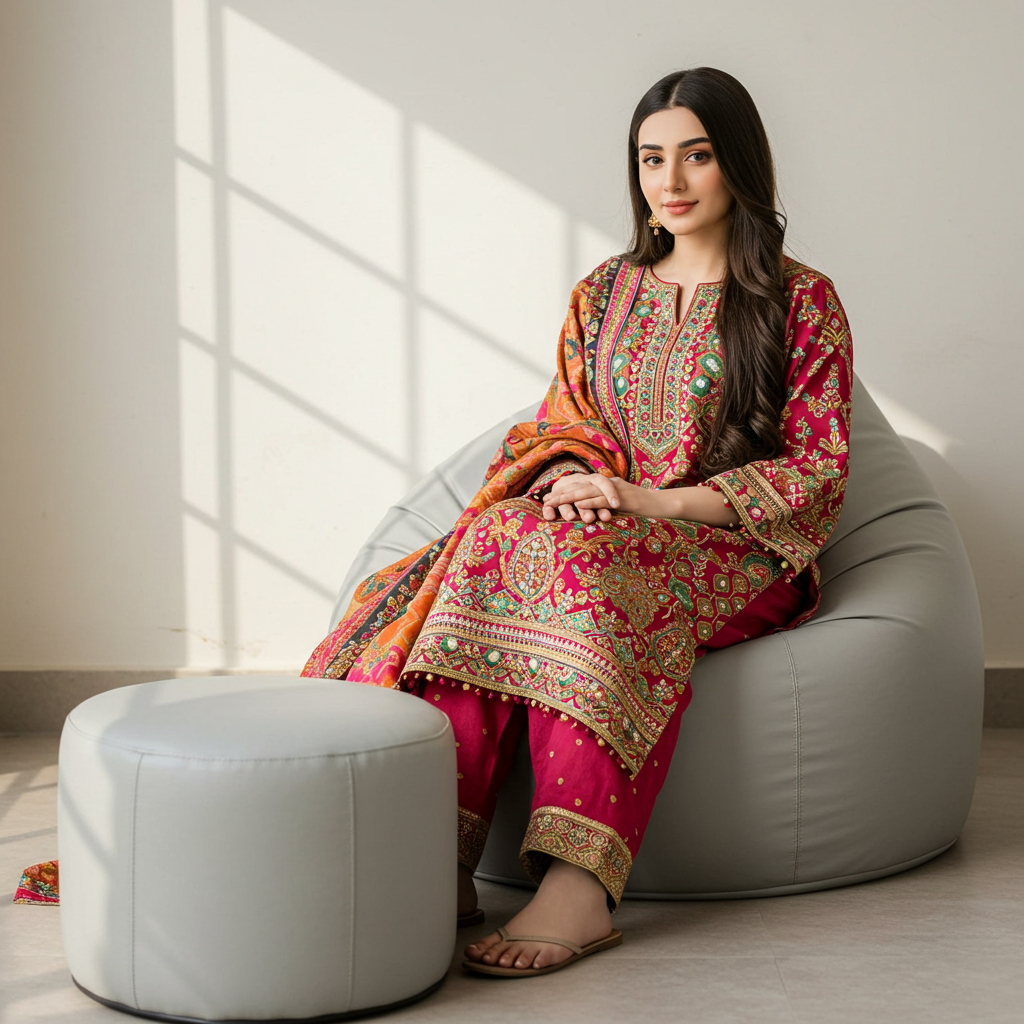 Morbido Bean Bag with Free Footstool - Image 11